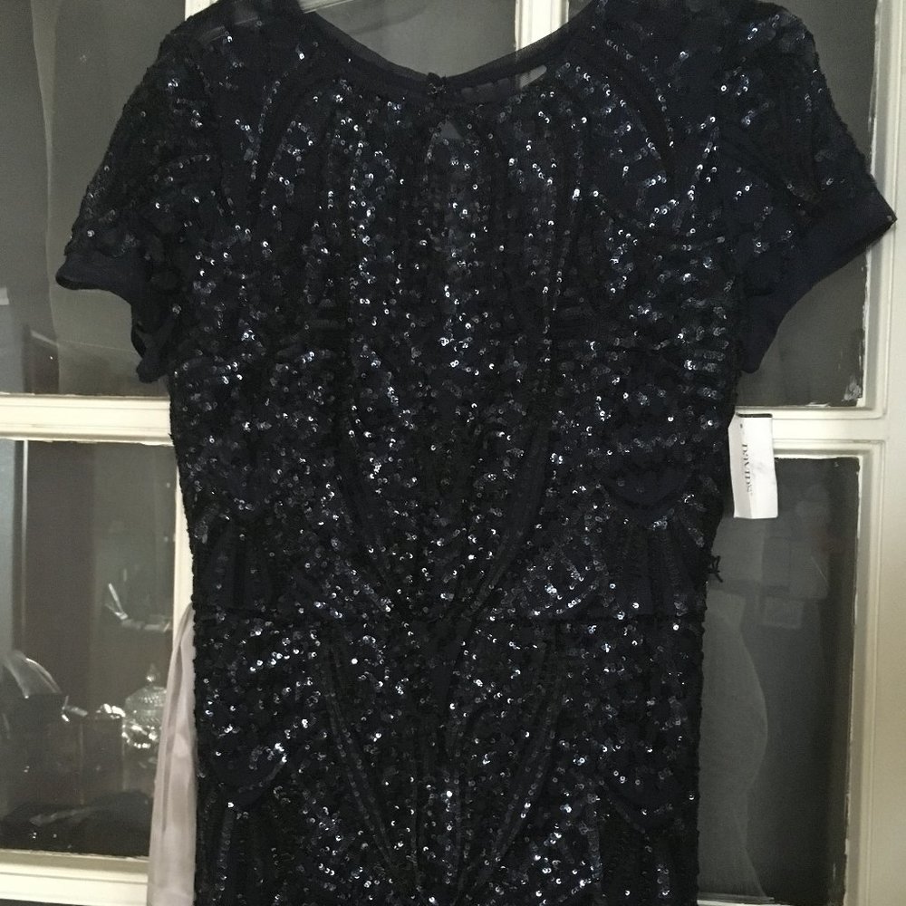 R&M Richards Sequin Godet Mother of the Bride Gown - Picture 11 of 13